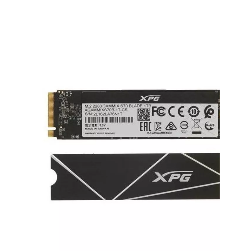 Твердотельный накопитель ADATA SSD GAMMIX S70 BLADE, 1 ТБ, 3D TLC, чтение 7400 МБ/с, 740 ТБ, фото 4
