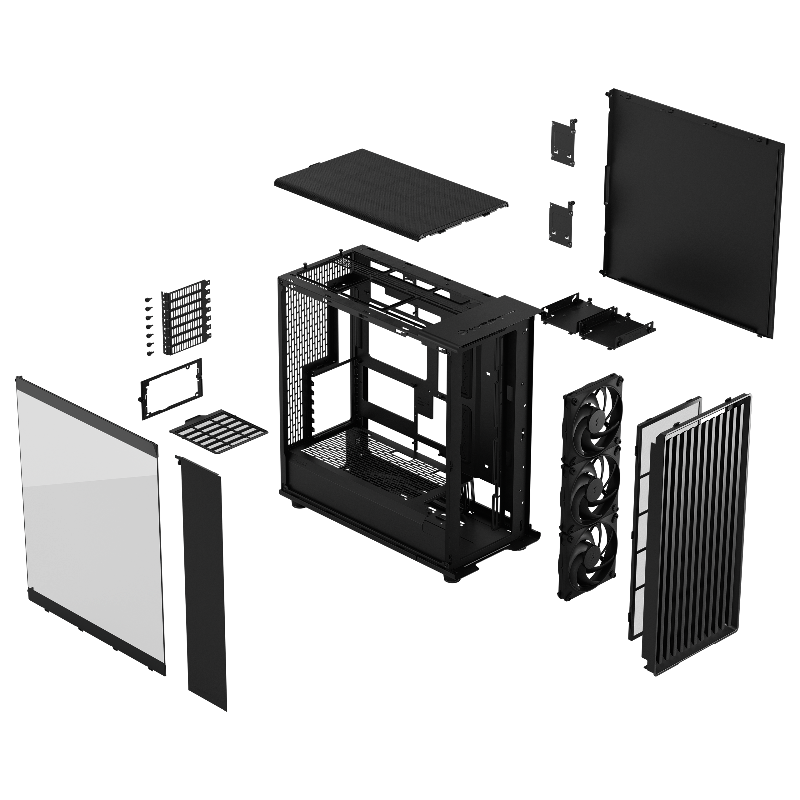 Корпус для ПК Fractal Design North XL Momentum, Full Tower, чёрный, под ATX, E-ATX, mATX, mITX, фото 13