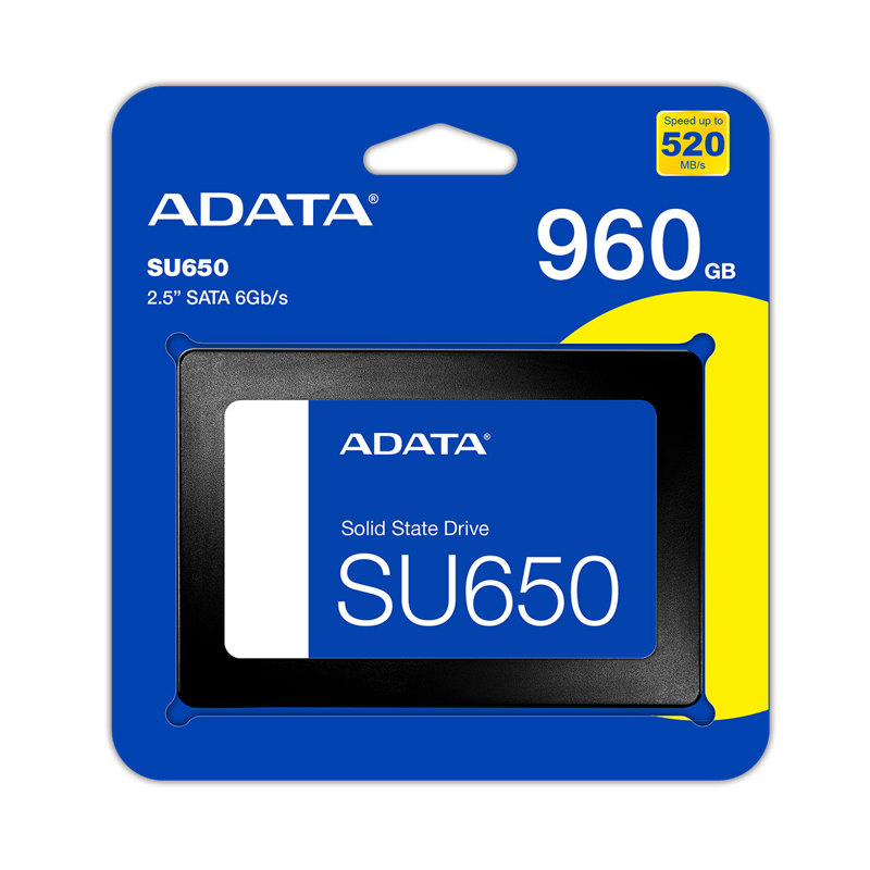 Твердотельный накопитель ADATA SSD Ultimate SU650, 960 ГБ, 3D TLC, чтение 500 МБ/с, 560 ТБ, фото 7