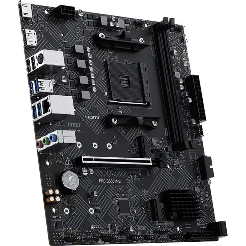 Материнская плата MSI PRO B550M-B, AM4, AMD B550, Micro-ATX, DDR4, фото 8