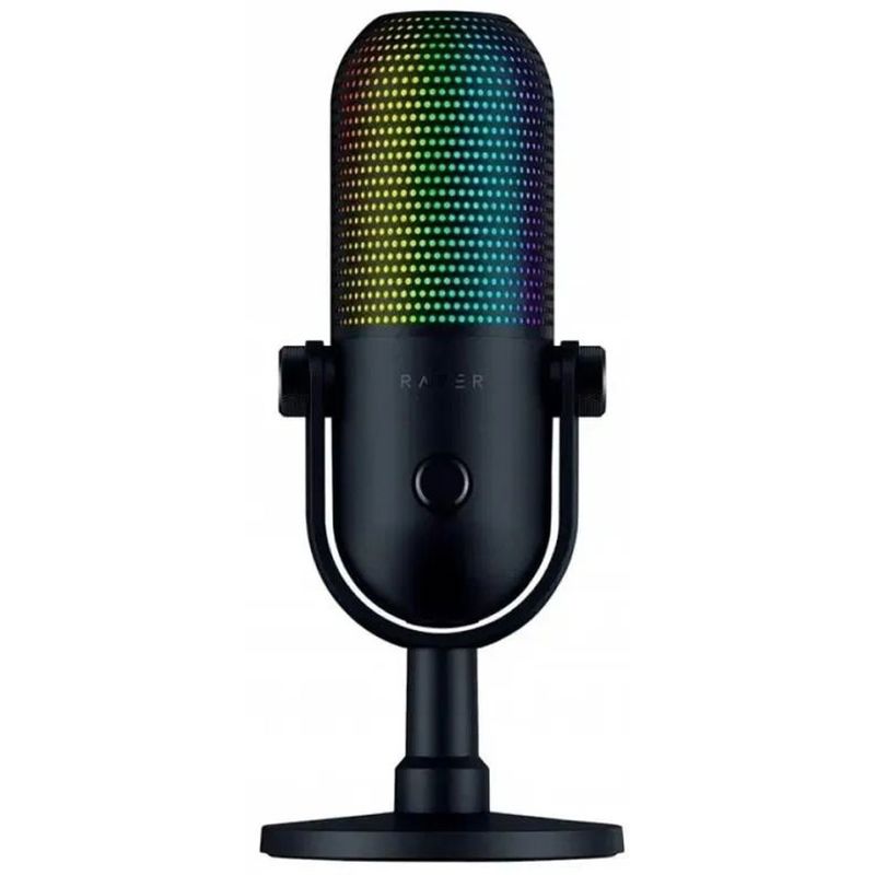 Микрофон Razer Seiren V3 Chroma, проводное подключение, USB Type-A, настольный, Black