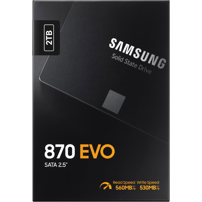 Твердотельный накопитель Samsung SSD 870 EVO, 2 ТБ, MLC, чтение 560 МБ/с, 1200 ТБ, фото 8