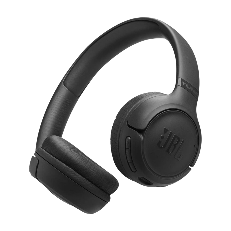 Наушники JBL T530BT, Bluetooth 6.0, USB Type-C, накладные, чёрный, крепление оголовье