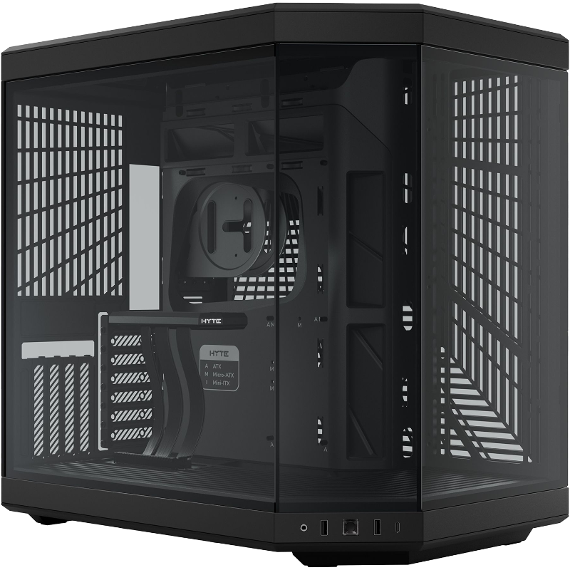 Корпус для ПК Hyte Y70, Midi Tower, чёрный, под ATX, E-ATX, mATX, mITX