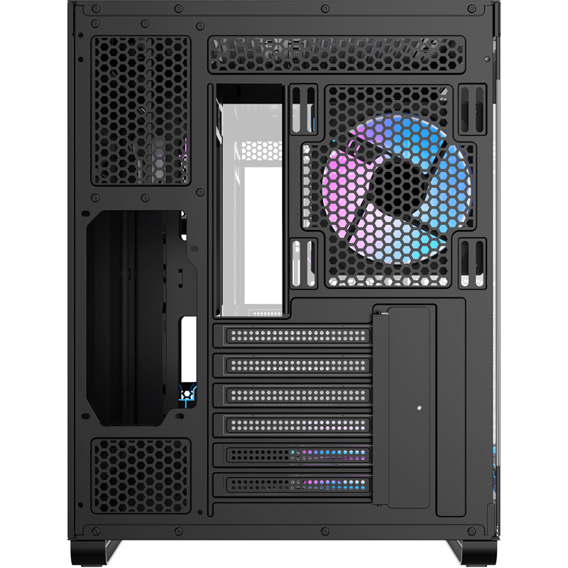 Корпус для ПК Ocypus Iota C70 BK ARGB, Midi Tower, чёрный, под ATX, mATX, mITX, подсветка ARGB, фото 4