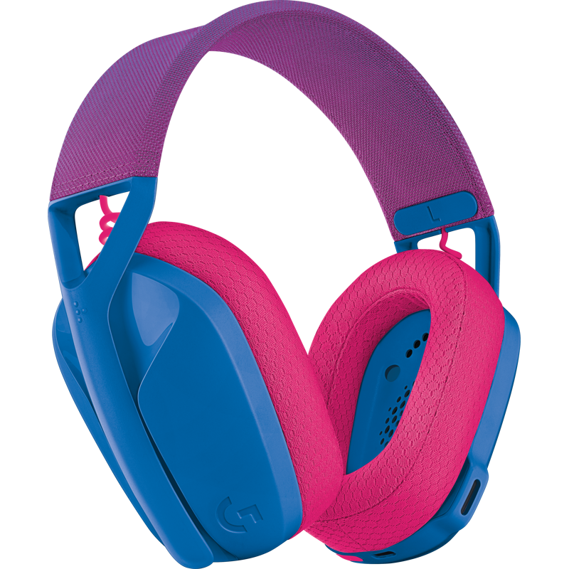 Гарнитура Logitech G435 LIGHTSPEED BLUE, радиоканал, Bluetooth 5.0, полноразмерные, голубой, для геймеров, фото 2