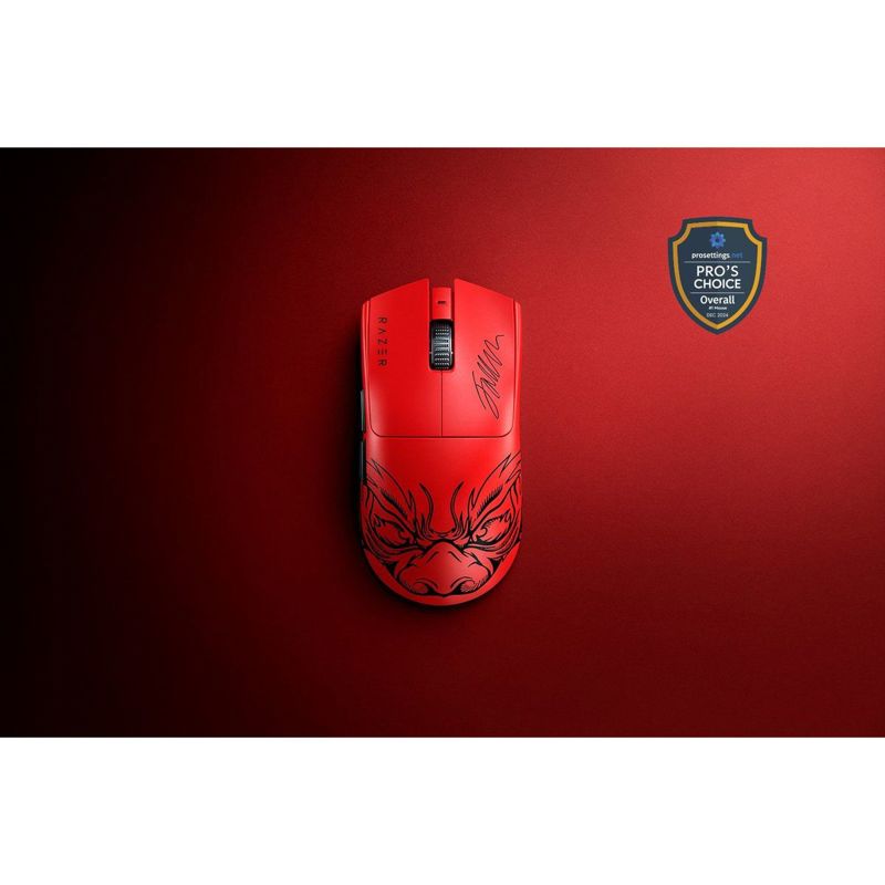 Мышь Razer Viper V3 Pro - Faker, USB-C, радиоканал, 35000 dpi, красный, фото 2