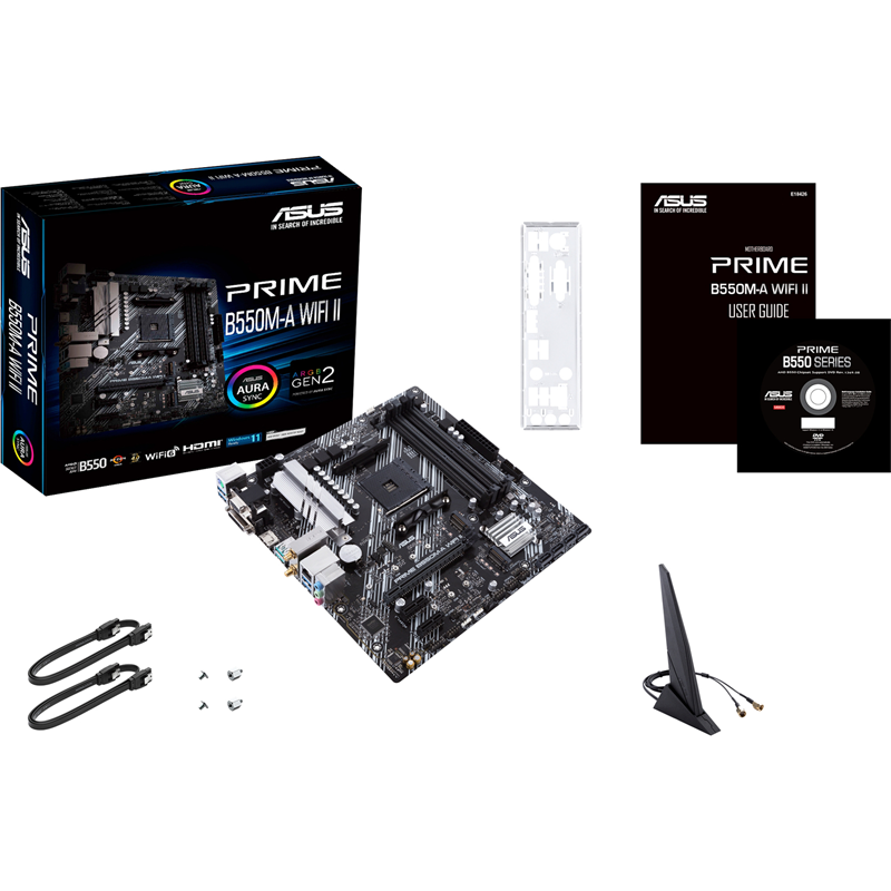 Материнская плата ASUS PRIME B550M-A WIFI II, AM4, AMD B550, Micro-ATX, DDR4, фото 8
