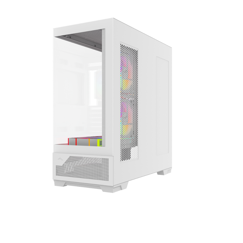 Корпус для ПК Sama V43, Midi Tower, белый, под ATX, mATX, Mini-ITX, подсветка ARGB, фото 6