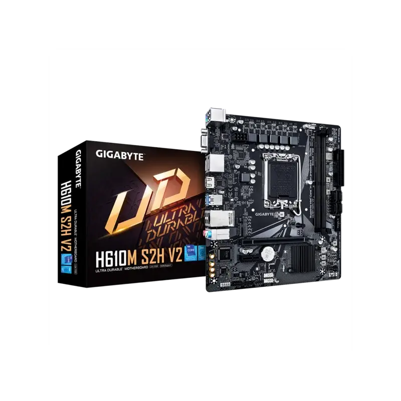 Материнская плата Gigabyte INTEL H610 s1700, LGA1700, mATX, DDR5, H610MS2HV2