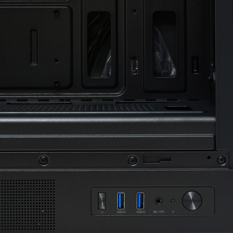 Корпус для ПК Hspd M310, Mini Tower, чёрный, под mATX, Mini-ITX, материал закалённое стекло, сталь, фото 8