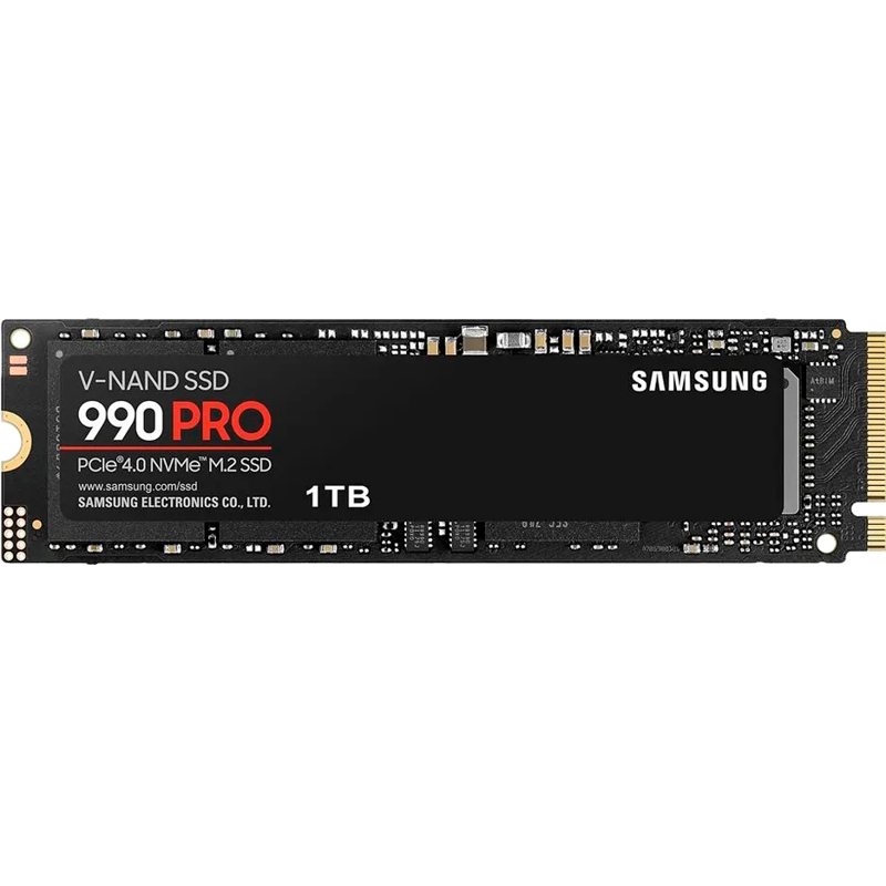 Твердотельный накопитель Samsung SSD 990 PRO, 1 ТБ, TLC, чтение 7450 МБ/с, 600 ТБ, MZ-V9P1T0BW, фото 2