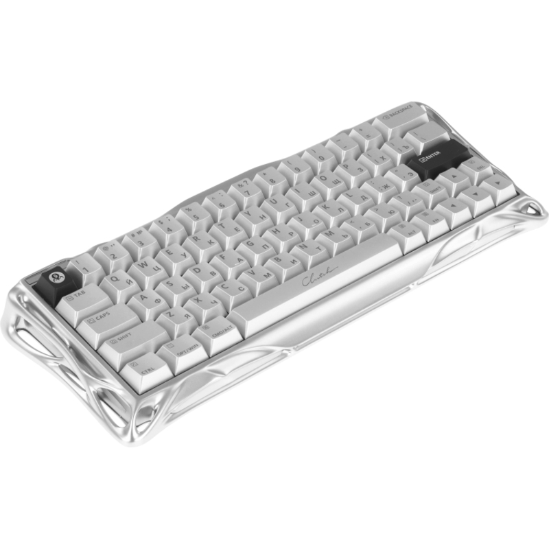 Клавиатура Gravastar Mercury V60Pro XTAL SLV RU, белый, фото 2