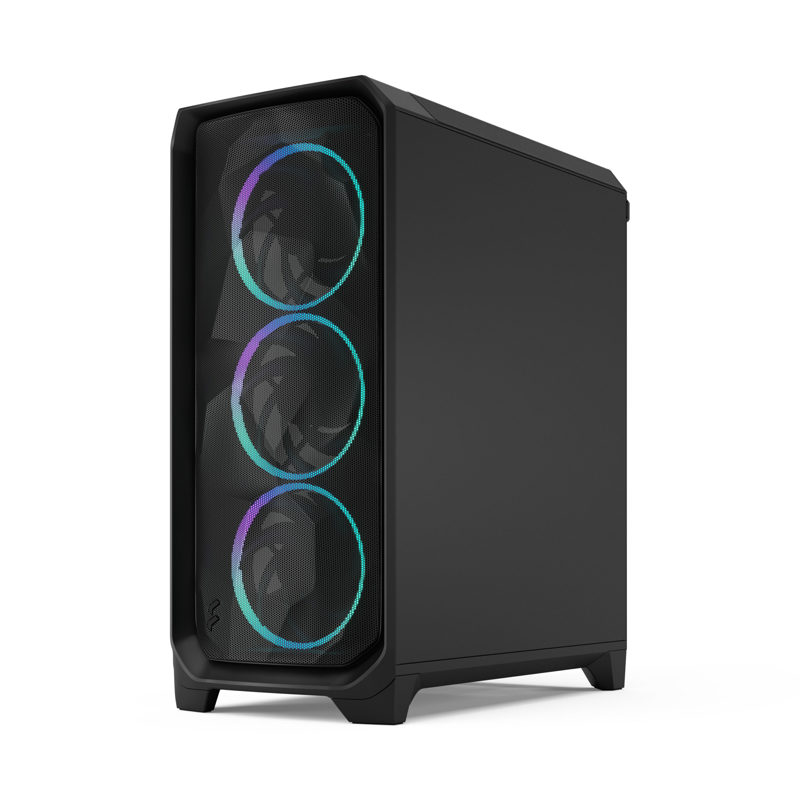 Корпус для ПК Fractal Design Meshify 3 RGB TG Light Tint, Midi Tower, чёрный, подсветка ARGB, фото 31