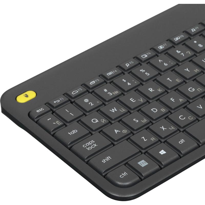 Клавиатура Logitech K400 Touch Plus RTL, беспроводное подключение, чёрный, фото 3