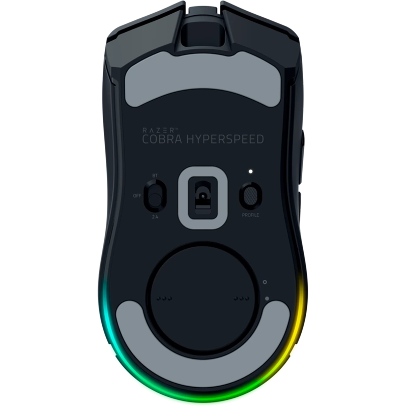 Мышь Razer Cobra HyperSpeed, USB-C, Bluetooth, радиоканал, 26000 dpi, чёрный, подсветка, фото 8