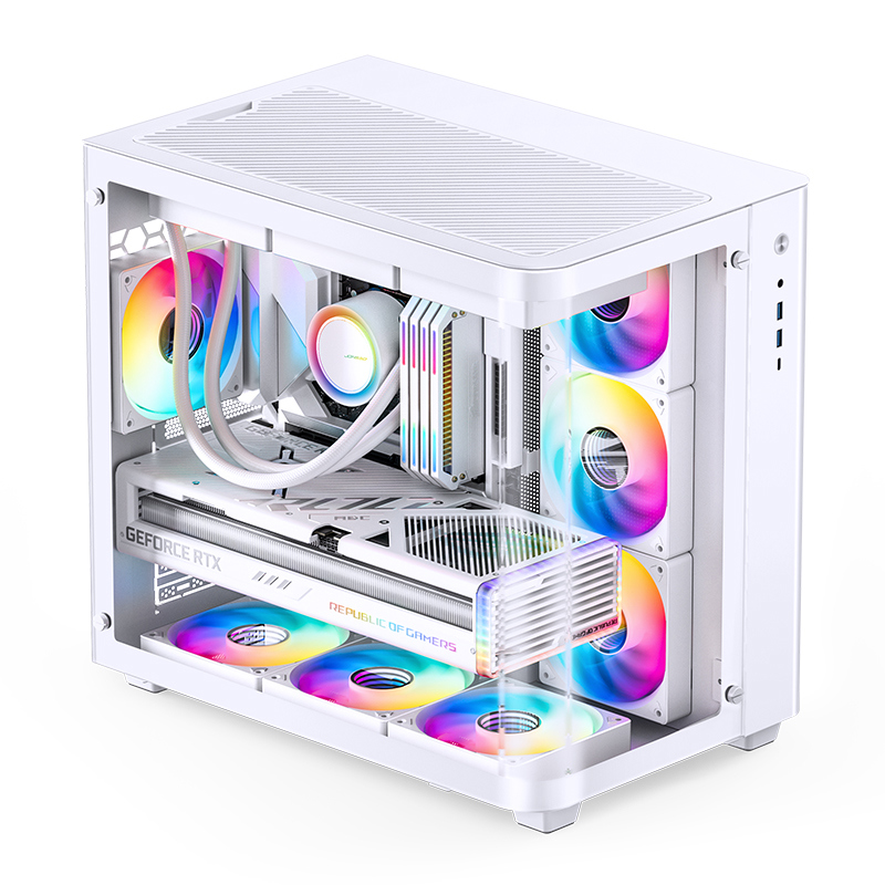 Корпус для ПК Jonsbo TK-3, Mini Tower, белый, под ATX, mATX, Mini-ITX, материал закалённое стекло, сталь, фото 31