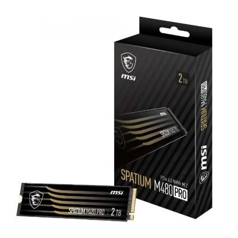 Твердотельный накопитель MSI SSD SPATIUM M480 Pro, 2 ТБ, 3D NAND, чтение 7400 МБ/с, 1400 ТБ, фото 2