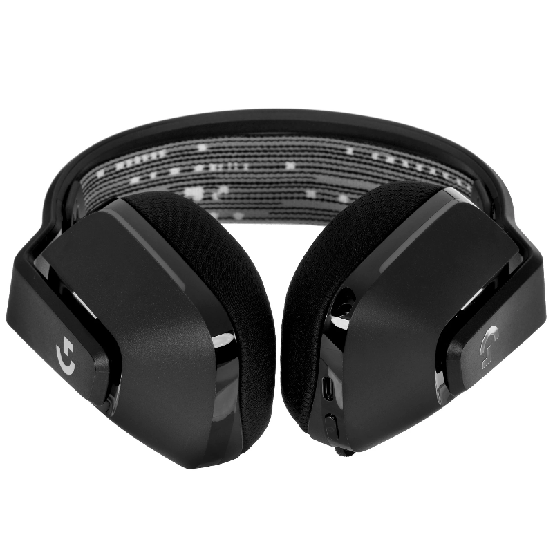 Гарнитура Logitech G733 LIGHTSPEED RGB, радиоканал, USB Type-A, накладные, чёрный, микрофон съёмный, фото 20