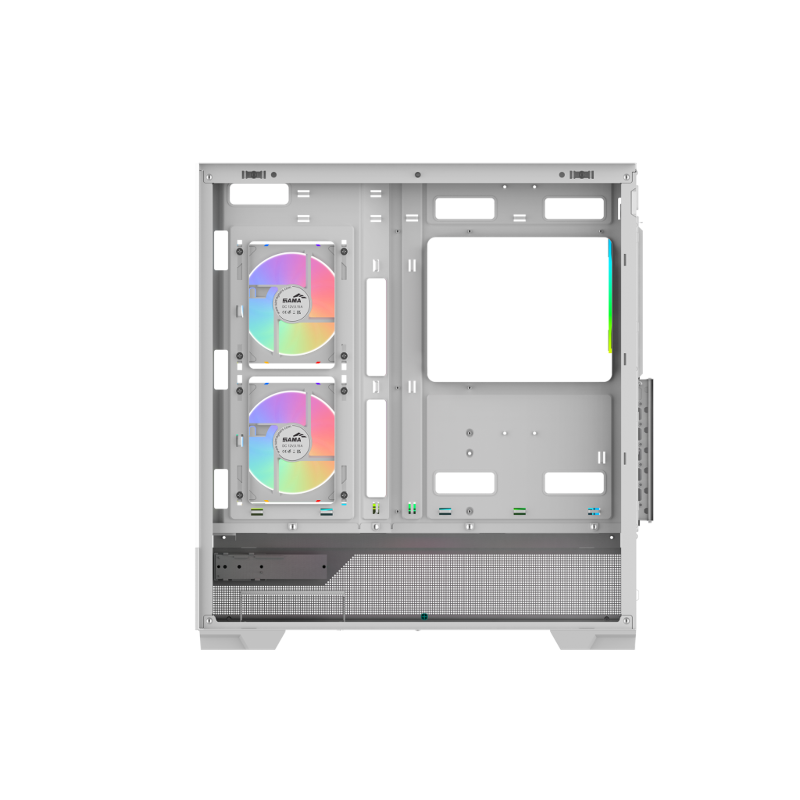 Корпус для ПК Sama V43, Midi Tower, белый, под ATX, mATX, Mini-ITX, подсветка ARGB, фото 4