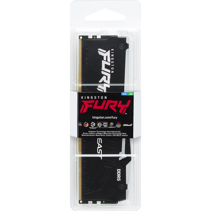 Оперативная память Kingston KF560C30BBEA-8, 8 ГБ, DDR5, 6000 МГц, DIMM, PC5-48000, CL30, фото 16
