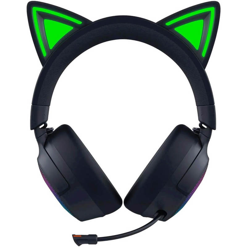 Гарнитура Razer Kraken Kitty V3 Pro, Bluetooth 5.3, полноразмерные, чёрный, микрофон выдвижной, фото 22