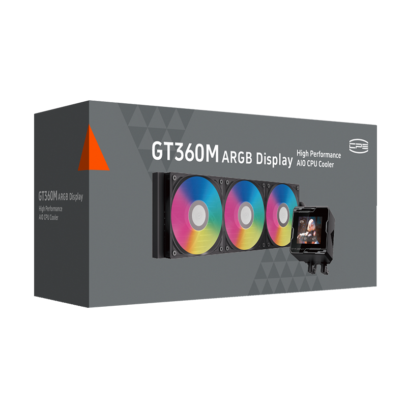 Система жидкостного охлаждения PcCooler GT360M ARGB Display BK, вентилятор 120 мм, шум 33.7 дБА, фото 6