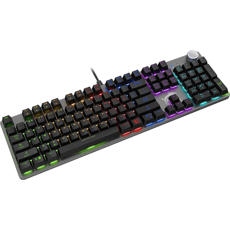 Клавиатура MSI FORGE GK320 RED RU, проводное подключение, USB-A, механические, чёрный, подсветка, фото 10