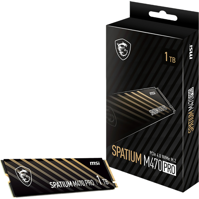 Твердотельный накопитель MSI SSD SPATIUM M470 Pro, 1 ТБ, 3D TLC, чтение 6000 МБ/с, 320 ТБ, фото 6