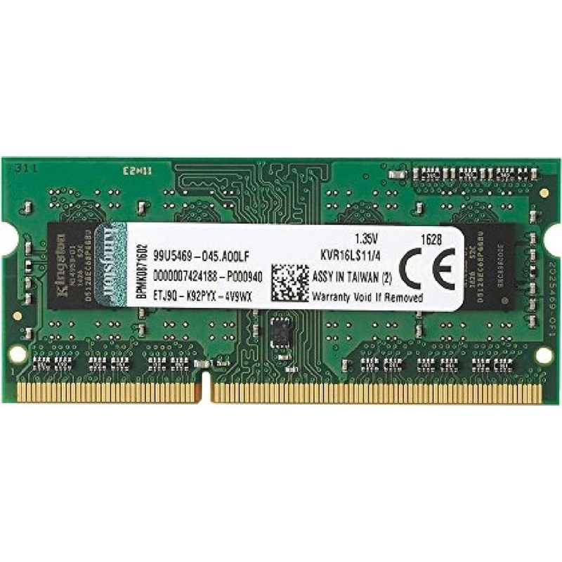Оперативная память Kingston KVR16LS11/4WP, 4 ГБ, DDR3L, 1600 МГц, SO-DIMM, PC3-12800, CL11, фото 3