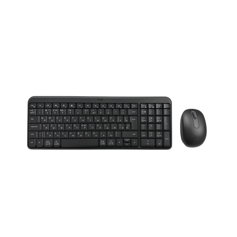 Комплект клавиатура и мышь Logitech MK250 Compact Combo-GRAPHITE, Bluetooth, графит