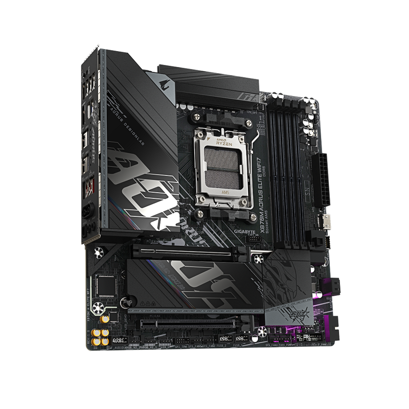 Материнская плата Gigabyte X870M A ELITE WF7, AM5, AMD X870, Micro-ATX, DDR5, фото 4