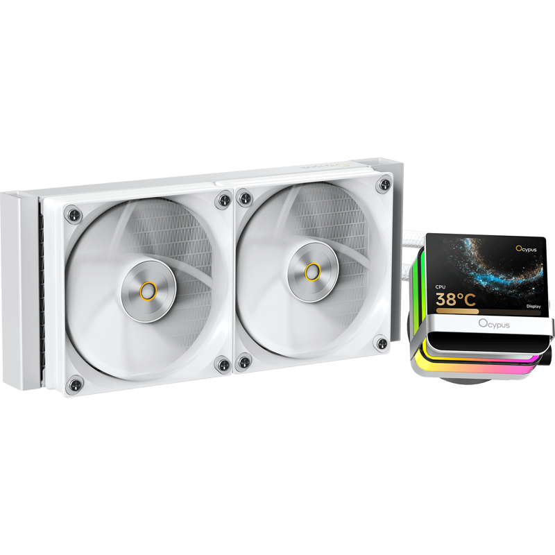Система жидкостного охлаждения Ocypus Sigma L24 PRO WH, вентилятор 120 мм, шум 36 дБА, AM5
