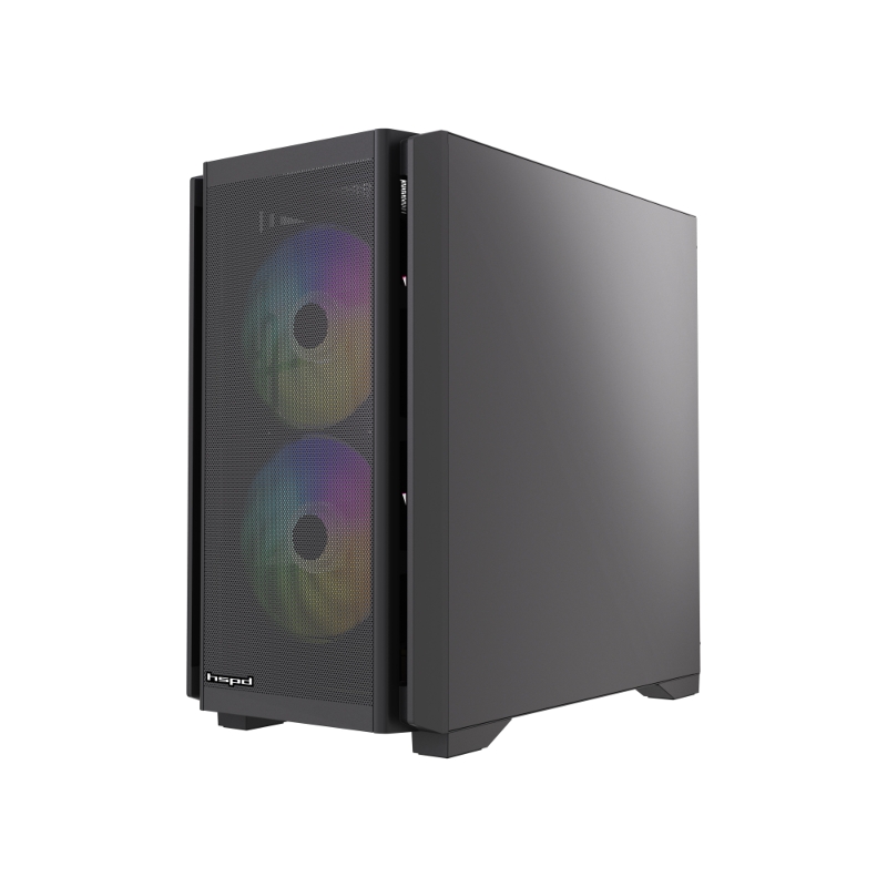 Корпус для ПК Hspd M336, Mini Tower, чёрный, под mATX, Mini-ITX, подсветка ARGB, фото 6