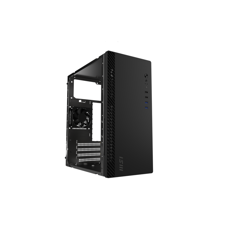 Корпус для ПК MSI PRO SHIELD M100P, Midi Tower, чёрный, под mATX, Mini-ITX, материал сталь, фото 31