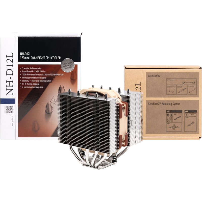 Кулер для процессора Noctua NH-D12L, AM4, AM5, LGA1150, LGA1155, LGA1156, LGA1200 и др., до 148 Вт, фото 5