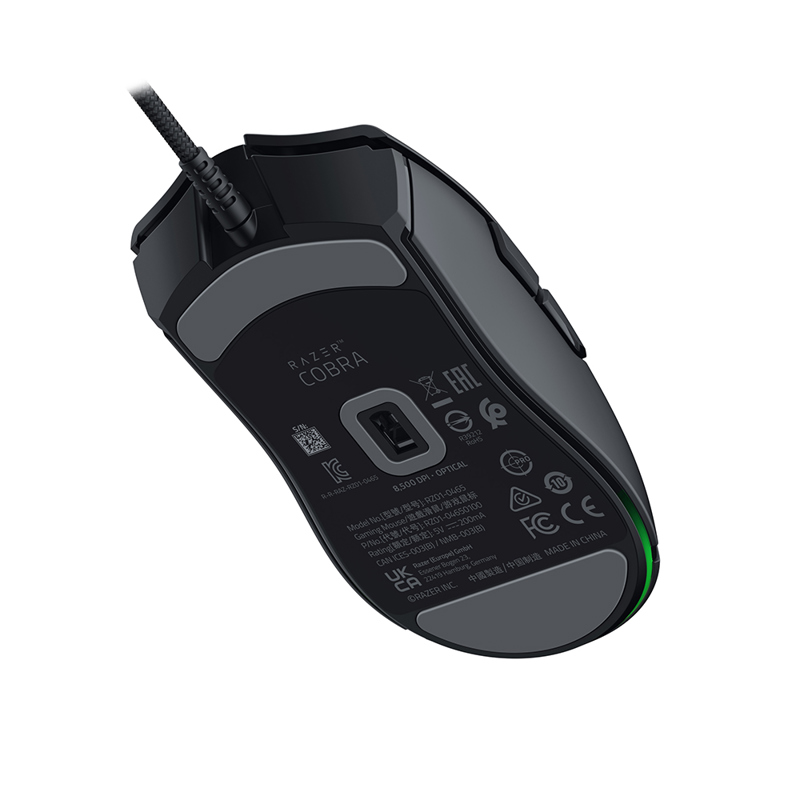 Мышь Razer Cobra, проводное подключение, USB-A, 8500 dpi, чёрный, подсветка, фото 6
