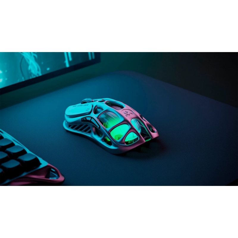 Мышь Gravastar Mercury M1 Pro, USB-C, Bluetooth, радиоканал, 26000 dpi, серый, подсветка, фото 7