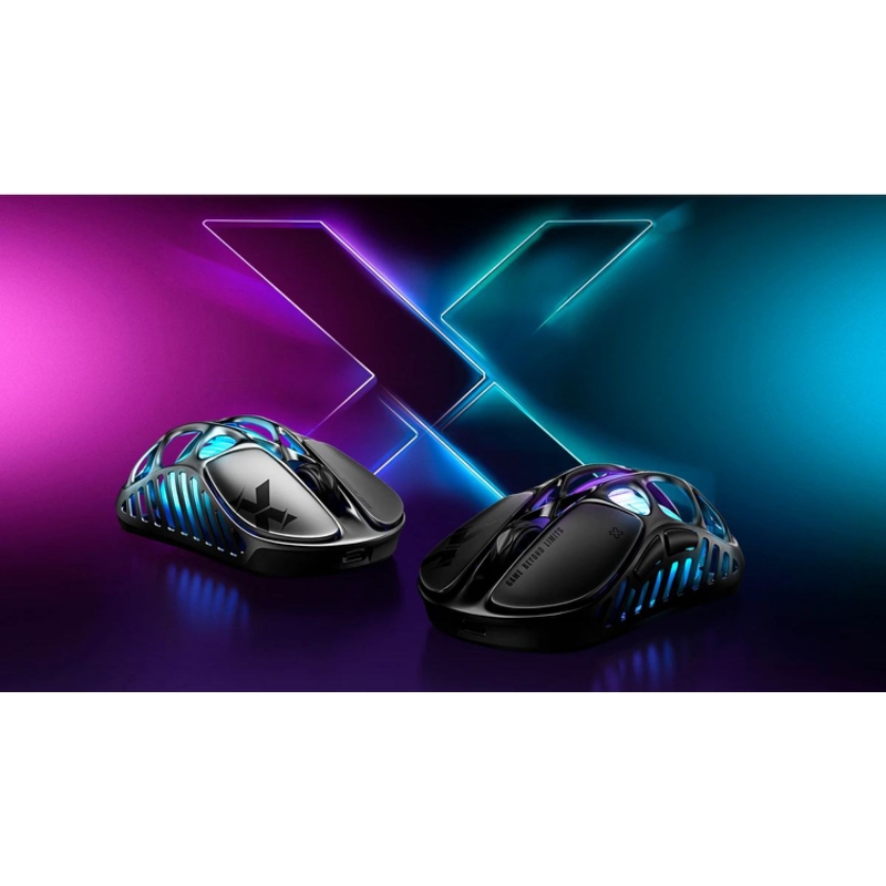 Мышь Gravastar Mercury X GRY, USB-C, Bluetooth, радиоканал, 32000 dpi, серый, подсветка, фото 6