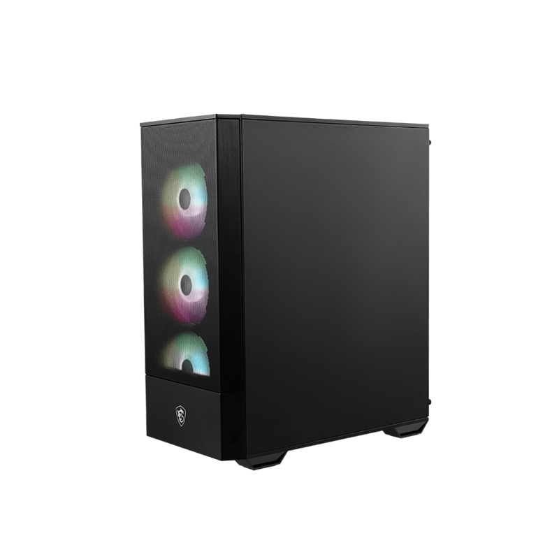 Корпус для ПК MSI MAG FORGE 112R, Midi Tower, чёрный, под ATX, mATX, Mini-ITX, подсветка ARGB, фото 4