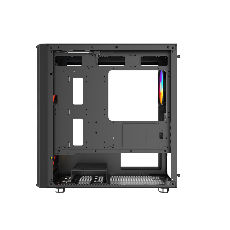 Корпус для ПК Sama S30, Midi Tower, чёрный, под mATX, mITX, материал закалённое стекло, сталь, фото 5