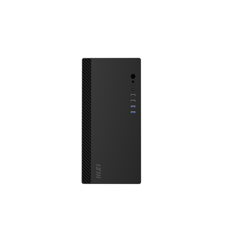 Корпус для ПК MSI PRO SHIELD M100P, Midi Tower, чёрный, под mATX, Mini-ITX, материал сталь