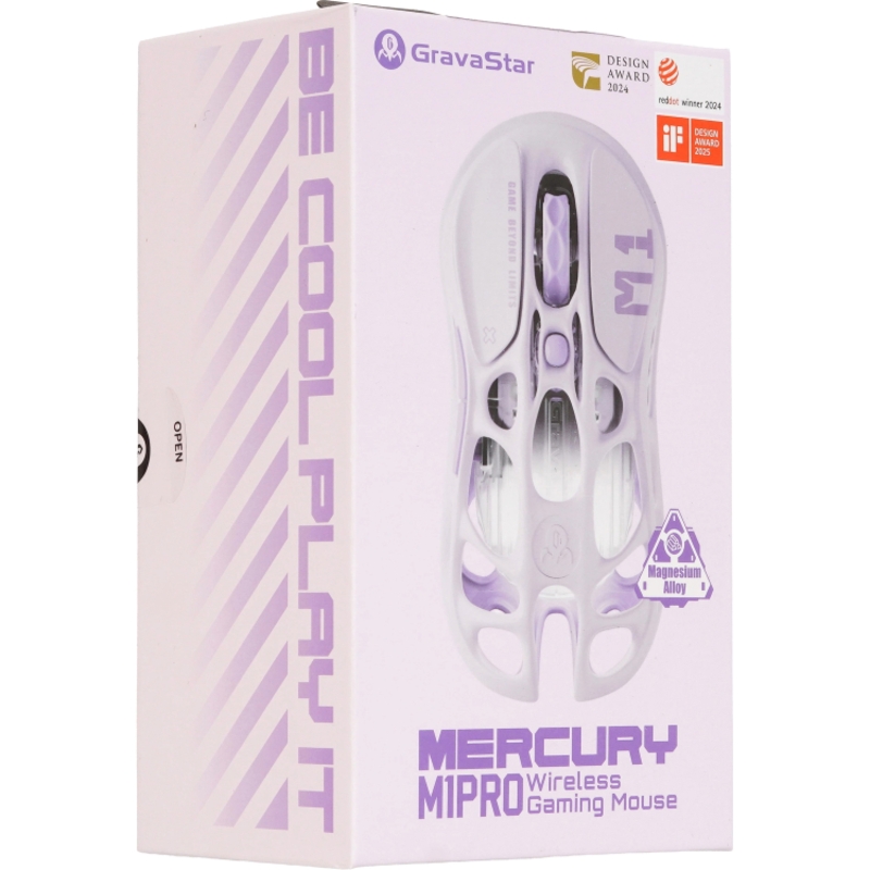 Мышь Gravastar Mercury M1 Pro Lavender Purple, белый, фото 8