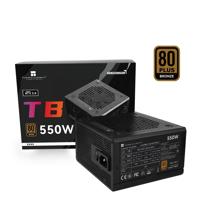 Блок питания Thermalright TR-TB550S, 550 Вт, 80 PLUS Bronze, ATX, вентилятор 120x120 мм, фото 5