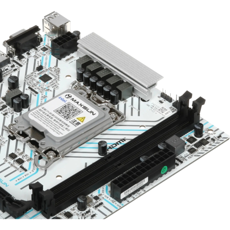 Материнская плата Maxsun MS-B760M WIFI ICE, LGA1700, Intel B760, Micro-ATX, DDR4, фото 4