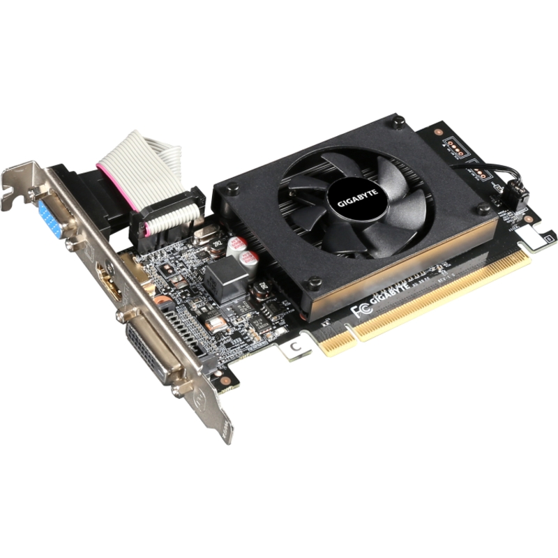 Видеокарта Gigabyte GV-N710D3-2GL 2.0, NVIDIA GeForce GT 710, 2 ГБ видеопамяти, DDR3, PCI Express 2.0, фото 2