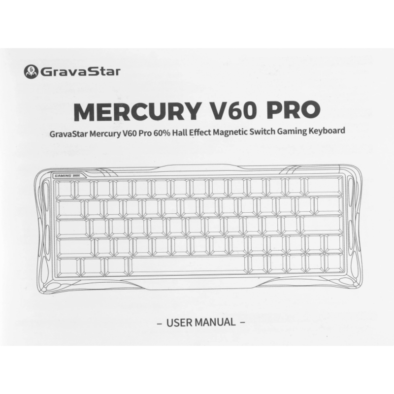 Клавиатура Gravastar Mercury V60Pro XTAL BLK RU, белый, фото 7