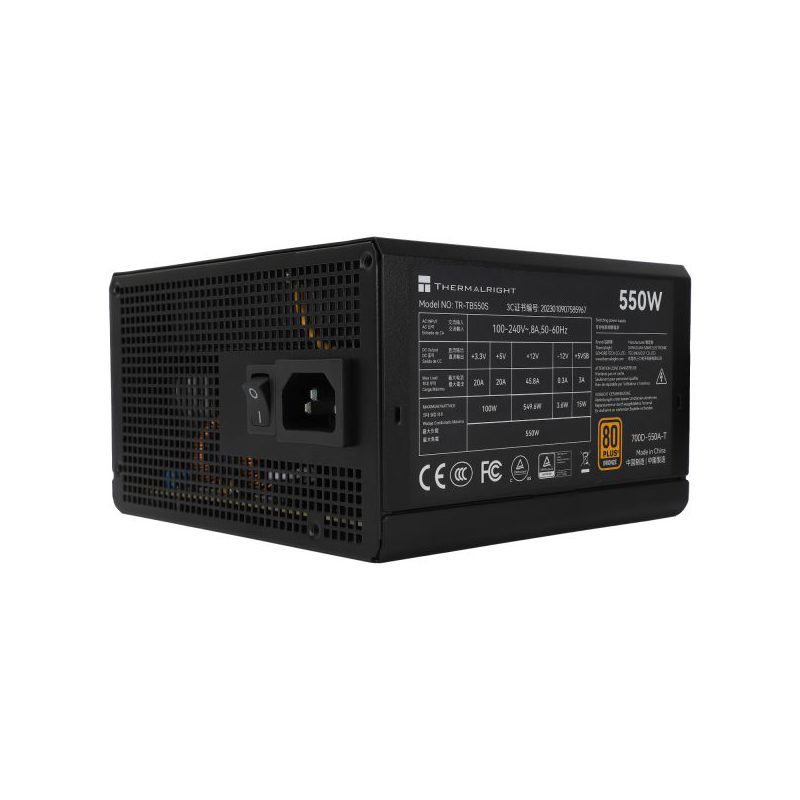 Блок питания Thermalright TR-TB550S, 550 Вт, 80 PLUS Bronze, ATX, вентилятор 120x120 мм, фото 4