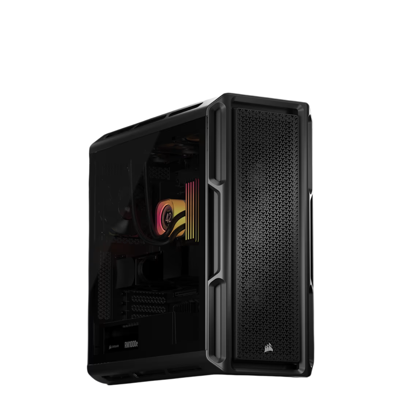 Корпус для ПК Corsair 5000T, Midi Tower, чёрный, под ATX, E-ATX, mATX, Mini-ITX, фото 8