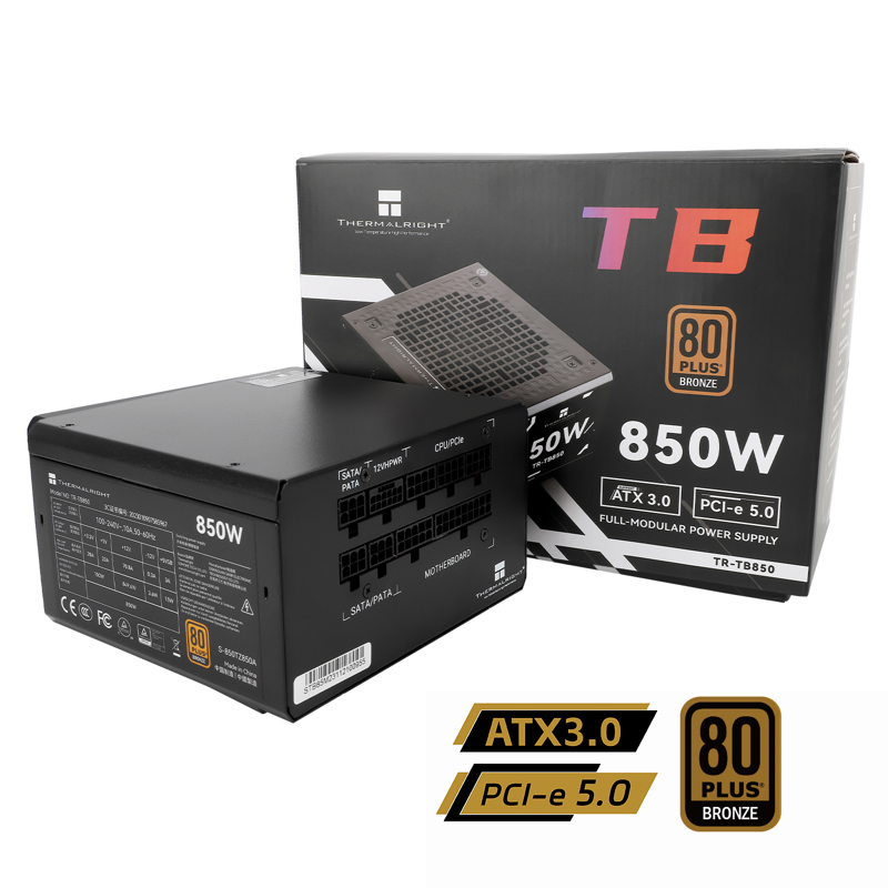 Блок питания Thermalright TR-TB850, 850 Вт, 80 PLUS Bronze, ATX, активный PFC, вентилятор 120x120 мм, фото 5